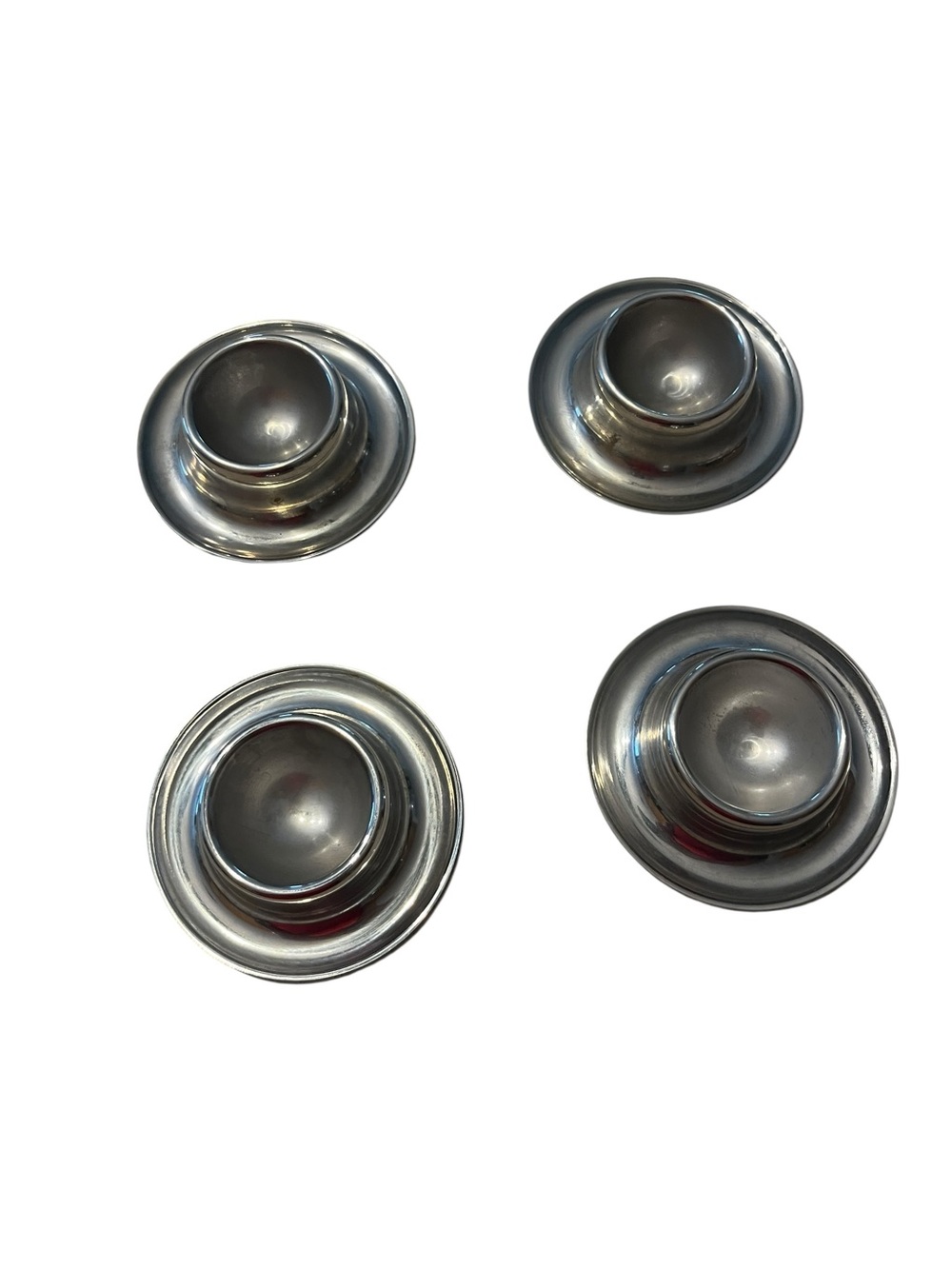 Mid Century Egg Cups Germany 4 Pcs Stainless